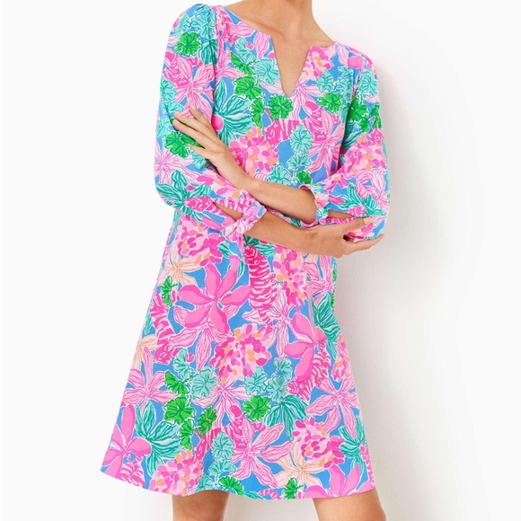 Lilly Pulitzer Dresses & Skirts - NWT Lilly Pulitzer Cath 3/4 Sleeve Dress size M